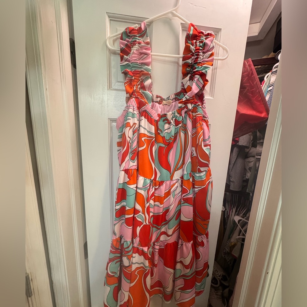 Vibrant Multicolor Sleeveless Dress